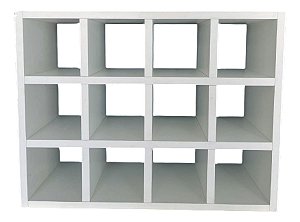 Nicho Organizador Suspenso Com 12 espaços Branco Cód.812