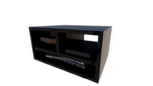 Suporte de Mesa Para Impressora Escritório Preto Còd.814