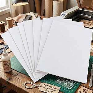 Kit 15 Placas Quadro Chapa MDF 3mm 15x21cm Para Artesanato Branco Cód.1205