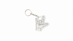 150 Chaveiros Mdf 3mm Eu Te Amo Libras Símbolo Amor Inclusão Cód.1408