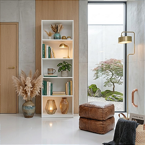 Armário Prateleira Expositor Organizador Multiuso 61,5cm Branco Cód.305PR615