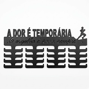 Porta Medalhas De Corrida Masculino - Mdf 6mm Color Preto