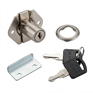 Fechadura Para Gavetas 31mm Armário Móveis Cor Niquelado