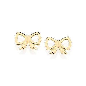Brinco Banhado A Ouro 18K Laços