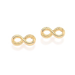 Brinco Infinito Banhado A Ouro 18K