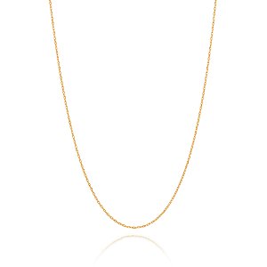 Cordão Banhado A Ouro 18K Fio Cadeado