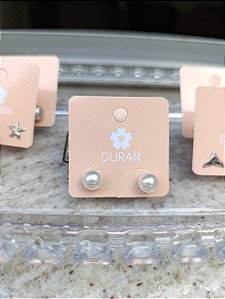 Brinco pérola banhado a ouro 18k hipoalergênico