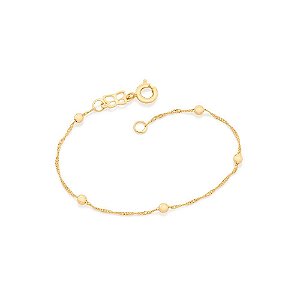 Pulseira infantil bolinhas 14cm cod.  551292