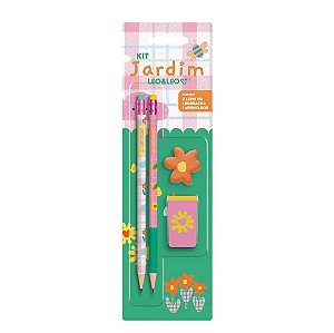 Kit lápis jardim  Leo Leo com 4 peças