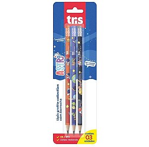 Lapís HB Astro- blister 3 UND TRIS