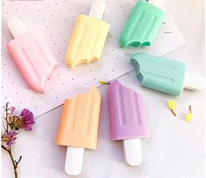 Marca texto picolé 6 cores