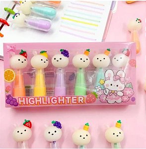 Marca -texto Fofo coelhinho cute - 6 cores