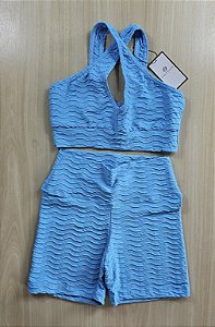 Conjunto de Short Texturizado Onda M (com top modelo Potência)