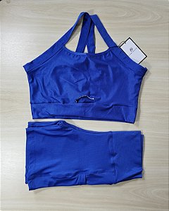Conjunto de Short com Bolso Canelado - G (com top modelo Dedicação)