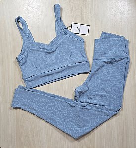 Conjunto de Legging Texturizado Pedrinhas - G (com top modelo Movimento)