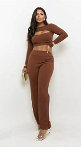 Conjunto Anarruga Pantalona Manga Longa
