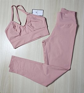 Conjunto de Legging Supplex Liso - M (com top modelo Atitude)