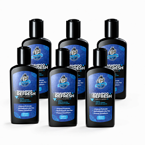 Shampoo Cabelo E Barba Refresh 230mL - 6 Unidades
