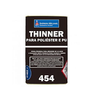 Thinner para Poliéster E PU 454 18 litros - Lazzuril Sherwin Williams