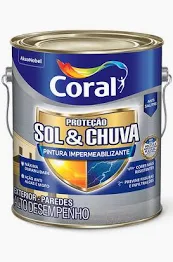 ACRIL. PROTECAO SOL E CHUVA IMPERM. BRANCO 3.6L CORAL