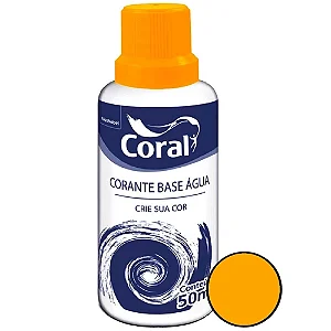 CORANTE AMARELO 50ML CORAL