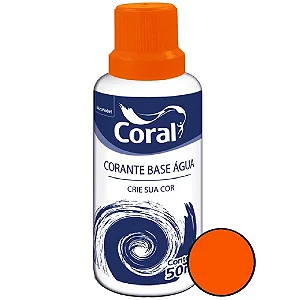 CORANTE LARANJA 50ML CORAL