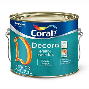 Tinta Decora Efeitos Especiais Velvet/Nuagel 2,1L - Coral