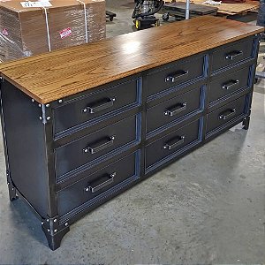 Gaveteiro Estilo Industrial Alto Padrão Design Sofisticado e Funcional