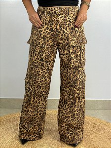 Calça Jeans Cargo Onça