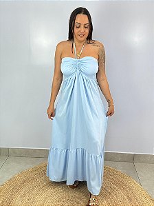 Vestido Longo Gabriela Azul