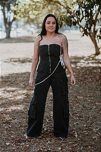 Conjunto Jeans Estonado Cargo
