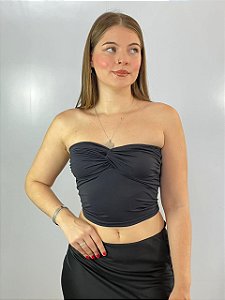 Cropped Poliamida Jessica Preto