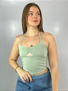 Cropped Poliamida Stace Verde