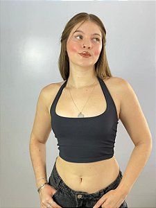 Cropped Poliamida Lia Preto