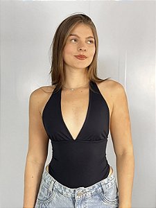 Body Poliamida Preto Luciana
