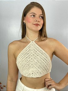 Cropped Crochê Off Basico