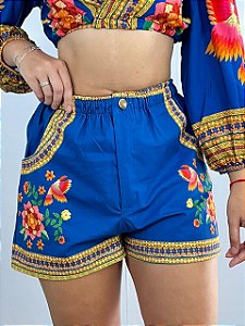 Shorts Sarja Azul Bic Valentina