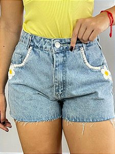 Short Jeans Margarida Bordado