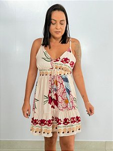 Vestido Curto Off\Vermelho Emilly