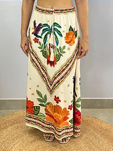 Saia Longa Rafaela Off\Laranja Valentina
