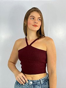 Cropped Tricot Modal Marrom Mary