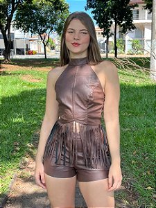 Conjunto Couro Reven Preto