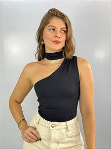 Blusa Poliamida Bianca Preta