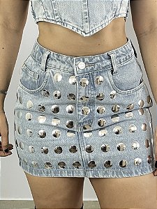 Saia Jeans Chapinha