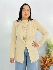 Blazer Ombreira Nude Chick