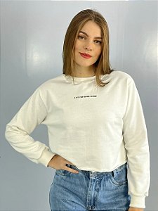 Cropped Moletom Off Better
