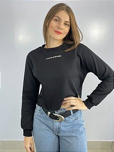 Cropped Moletom Preto Better
