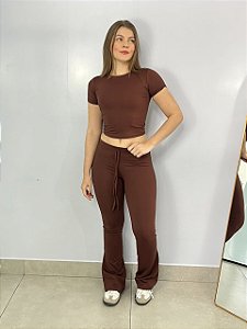 Calça Poliamida Britney Café