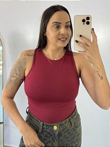 Blusa Poliamida Dupla Vinho