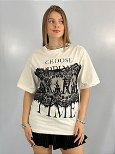 Camiseta Renda Branca
